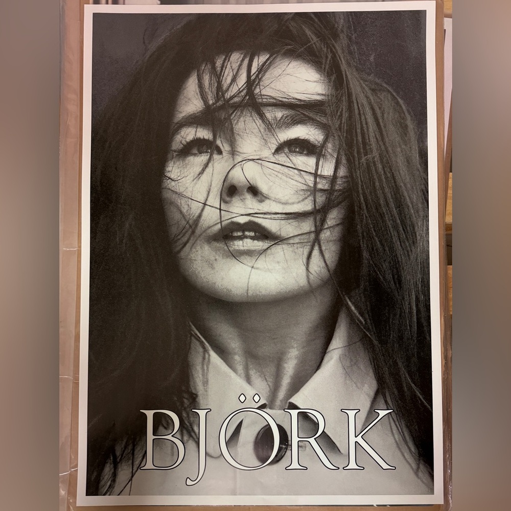 Björk Debut early Vintage UK Poster 1990s Bjork